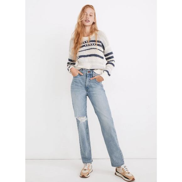 Madewell The Perfect Vintage Straight Jean in Reinhart Wash Size 28 - Picture 3 of 12